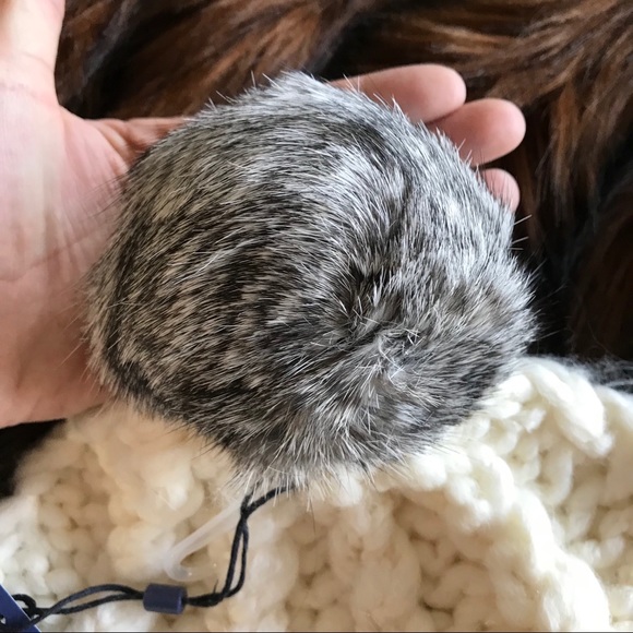 Rebecca Minkoff cable knit pom pom beanie - Picture 2 of 5